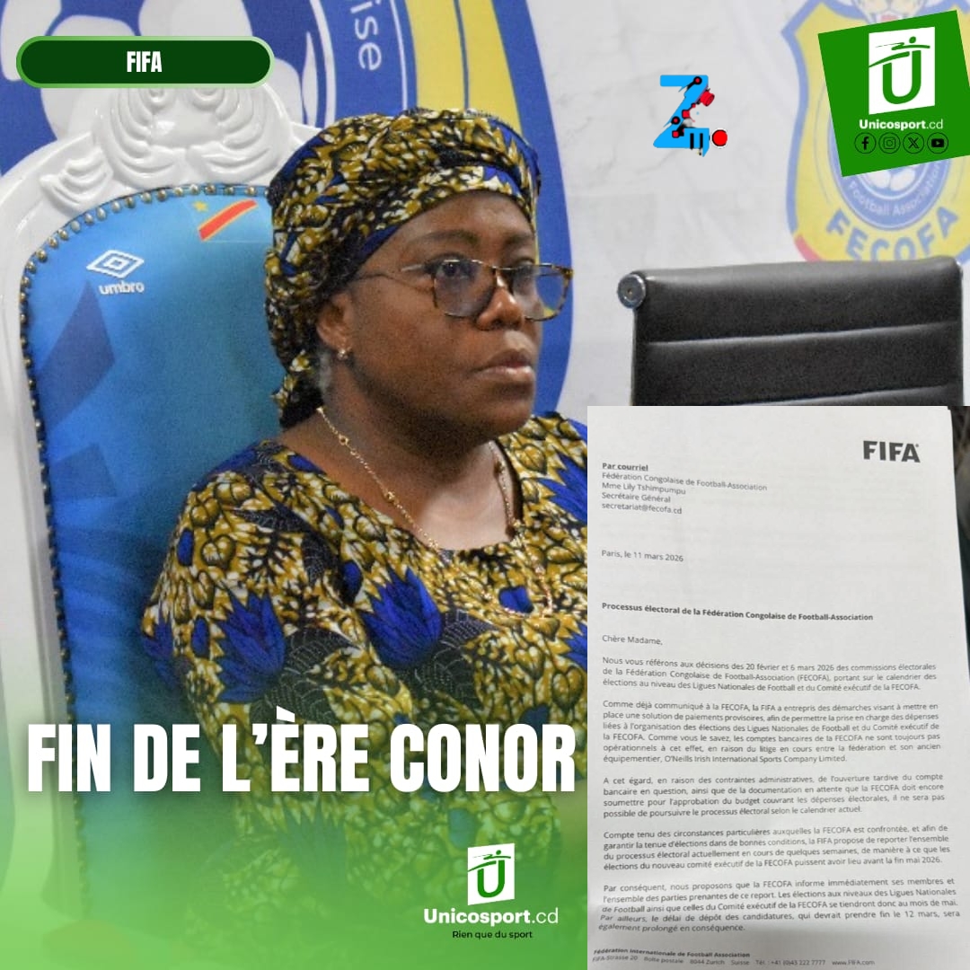 Report des élections à la FECOFA : la FIFA repousse le processus à mai 2026