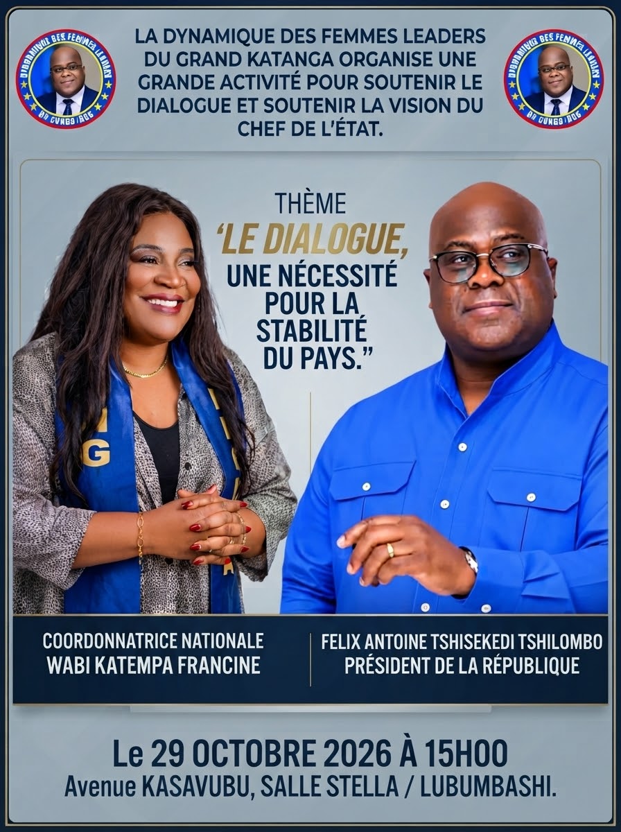 Lubumbashi : Francine Wabi mobilise les femmes du Grand Katanga autour du dialogue national